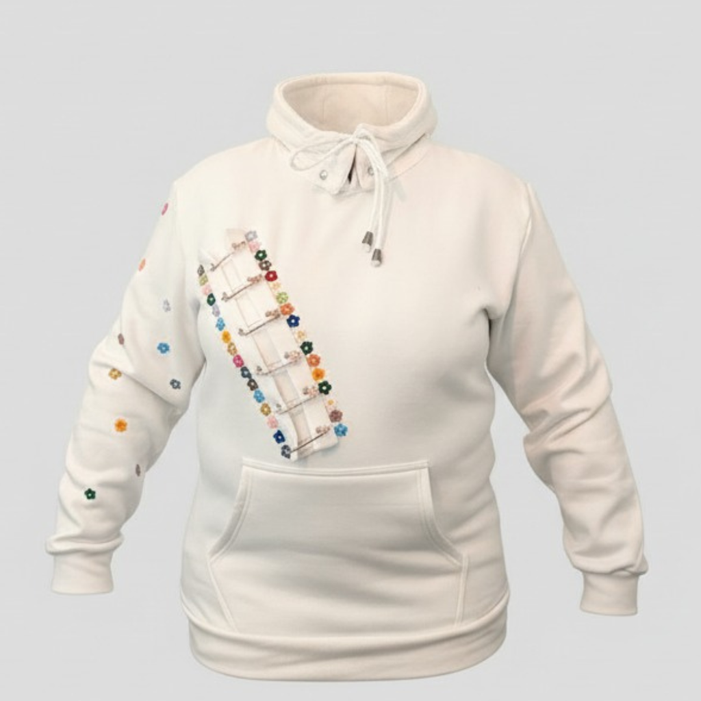 Pins and Flowers 2 in 1 Hoodie - Sweater (Unisex)