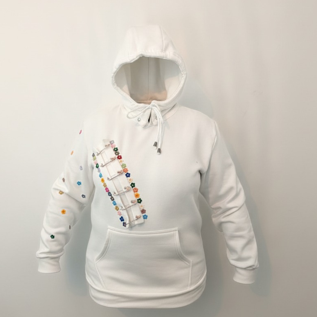 Pins and Flowers 2 in 1 Hoodie - Sweater (Unisex)