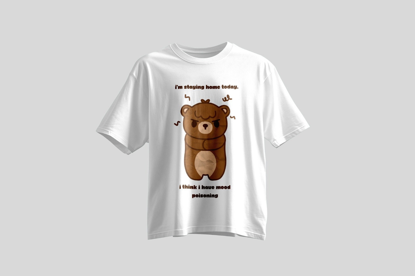 'I'm staying home today' unisex tshirt