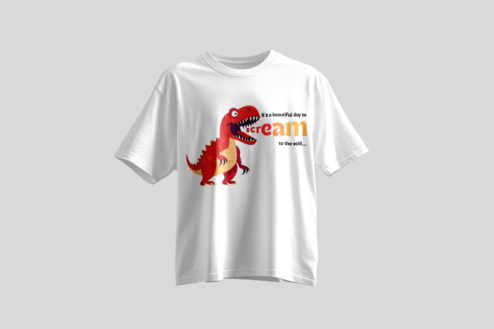 'It's beautiful day to scream into the void' unisex tshirt